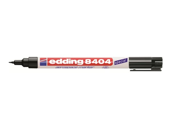 edding 8404 aerospace - Markør - permanent - svart - vannbasert fargeblekk - 0.75 mm