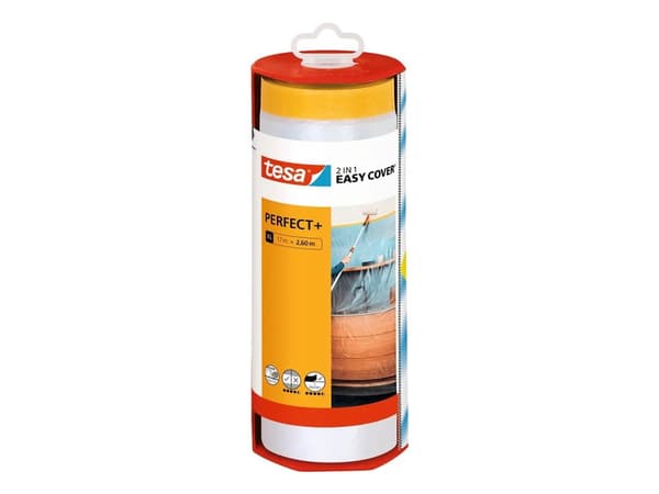 tesa Easy Cover Perfect+ 56572-00000-00-00 Peittävä kalvo Keltainen, läpinäkyvä (L x S) 17 m x 2,60 m 1 kpl 1 kpl
