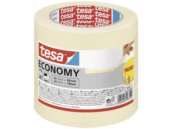 TESA 55318-00000-04, Peiteteippi, Paperi, Pesukangas, Universal, Universal, Kumipohjainen