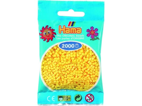 Hama mini pärlor gul