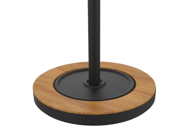 Unilux BORA, Gulvstående, Bamboo, Stål, 6 kroker, Tre, Sort, 340 mm, 1780 mm