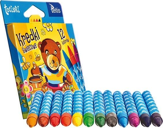 Tetiski candle crayons 12 colors (12 kpl.) KT015-AB