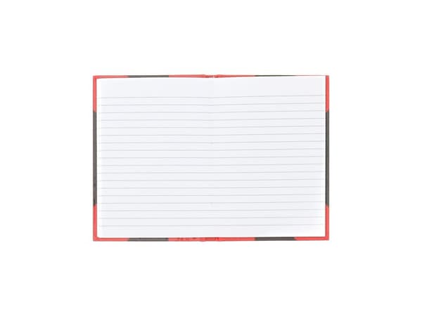 Bantex 100302825, Yksivärinen, Musta, Punainen, A6, 96 arkkia, 70 g/m², Viivapaperi
