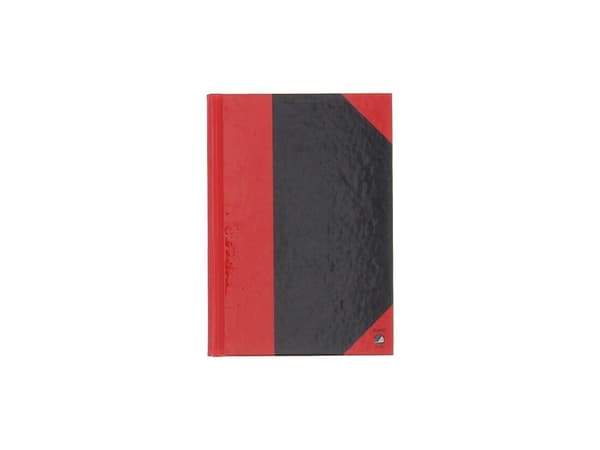 Bantex 100302825, Yksivärinen, Musta, Punainen, A6, 96 arkkia, 70 g/m², Viivapaperi