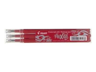 Pilot FriXion Ball - Påfyll - rød - 0.7 mm - fin (en pakke 3) - for FriXion Ball