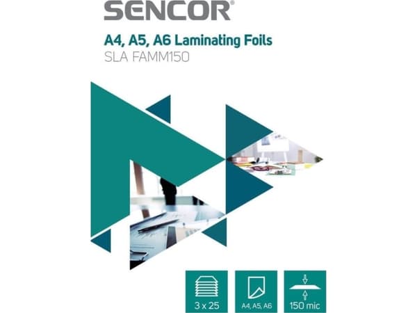 Sencor lamineringsfilm A3, A4, A6 3x25 st. Sencor SLA FAMM150