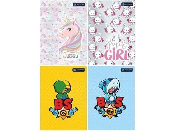 Astra-papier Notebook A5/16K three lines color (20 pcs) ASTRA |