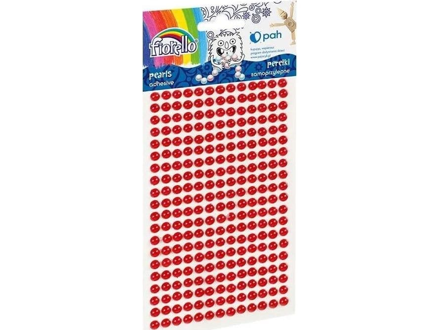 Fiorello FIORELLO red self-adhesive pearls