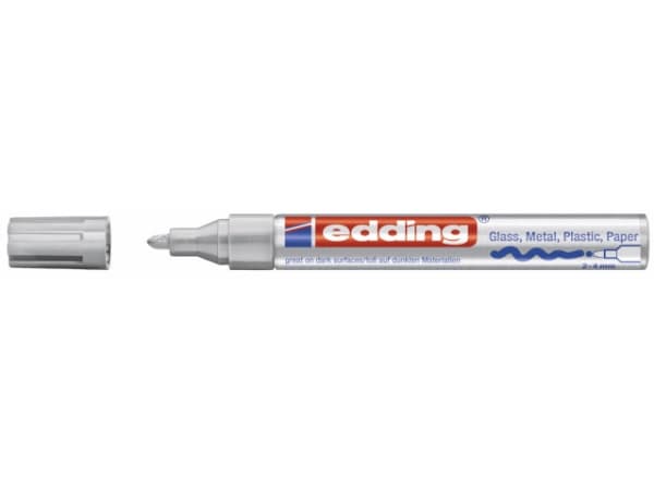 Edding 750, Hvit, Hvit, 2 mm, 4 mm, 10 stykker