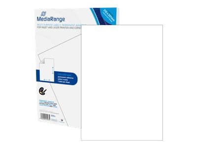 MediaRange MRINK140, Valkoinen, Kiinteä, 210 x 297, A4, Matta, Laser/Inkjet