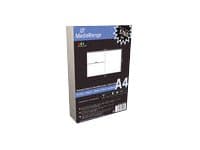 MediaRange - Matt hvit - 265 x 149 mm - 130 g/m² - 50 ark (50 ark x 1) BD-boksinnlegg
