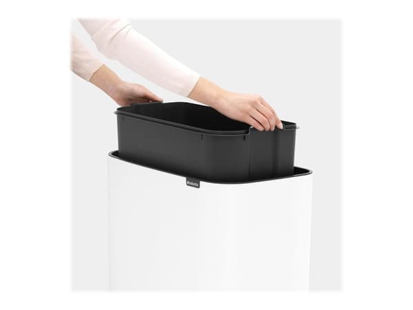 Brabantia Bo Touch Bin - Søppelbøtte - flipp-lokk - 36 L - hvit