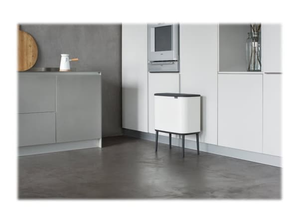 Brabantia Bo Touch Bin - Søppelbøtte - flipp-lokk - 36 L - hvit
