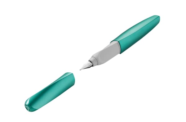 Pelikan Twist P457, Turkos, Påfyllning med bläckpatronssystem, Medium, Ambidextrous, Tyskland, Låda