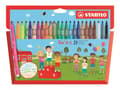 Miniatyrbilde 1 av 5: STABILO Trio A-Z - Fibertuppenn - ikke-permanent - assorterte farger - 0.7 mm - fin (en pakke 24)