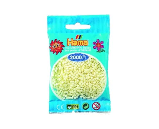 Hama mini pärlor grädde