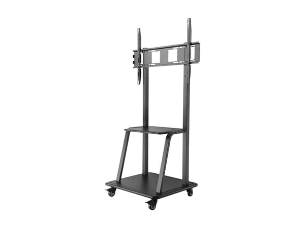 DELTACO Office, Heavy-duty mobile monitor cart, 37"-100",150kg,200x200