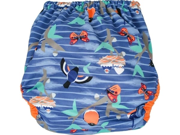 Lukk Caboo bleier Trekk, gjenbruksbleie med trykknapper Twilight Garden 3-16 kg, 1 stk.