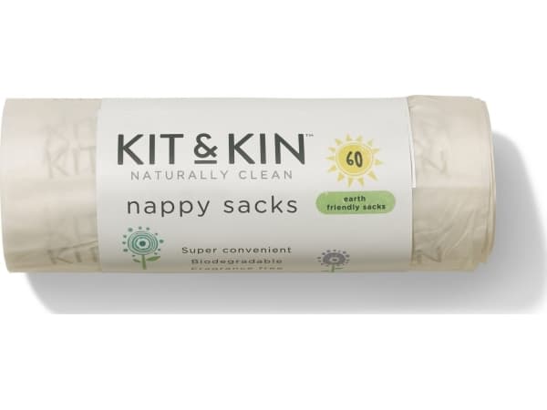 Kit and Kin Biodegradable bags for used nappies 60 pcs.