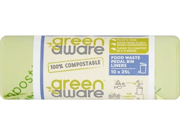 GreenAware GreenAware, Komposterbara matavfallspåsar 25L, 10 st.