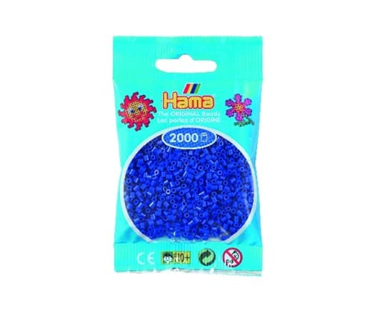 Hama mini perler 2000stk blå