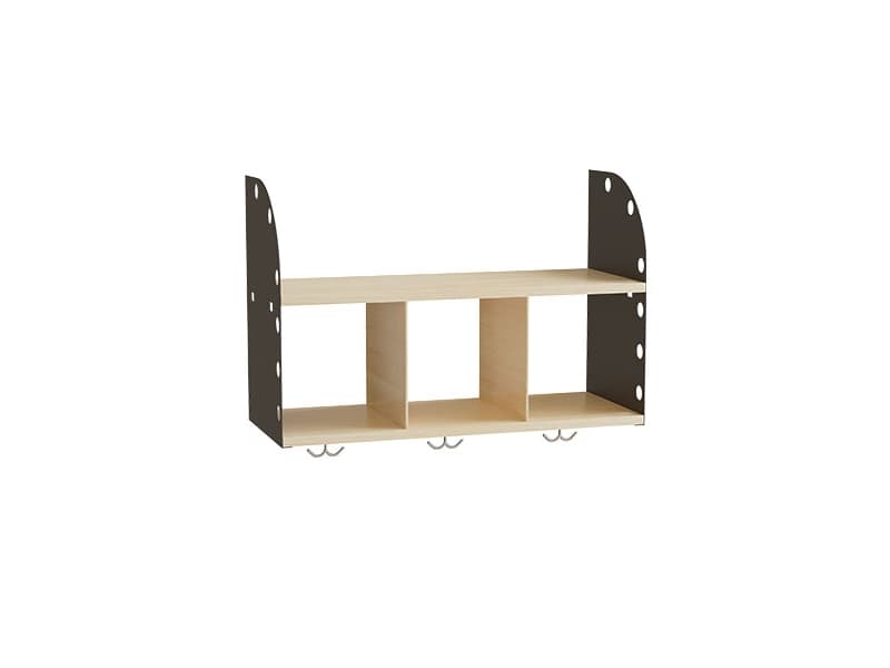 Barngarderob Adde Garderob, topp 3-rum 750 mm Mörkgrå