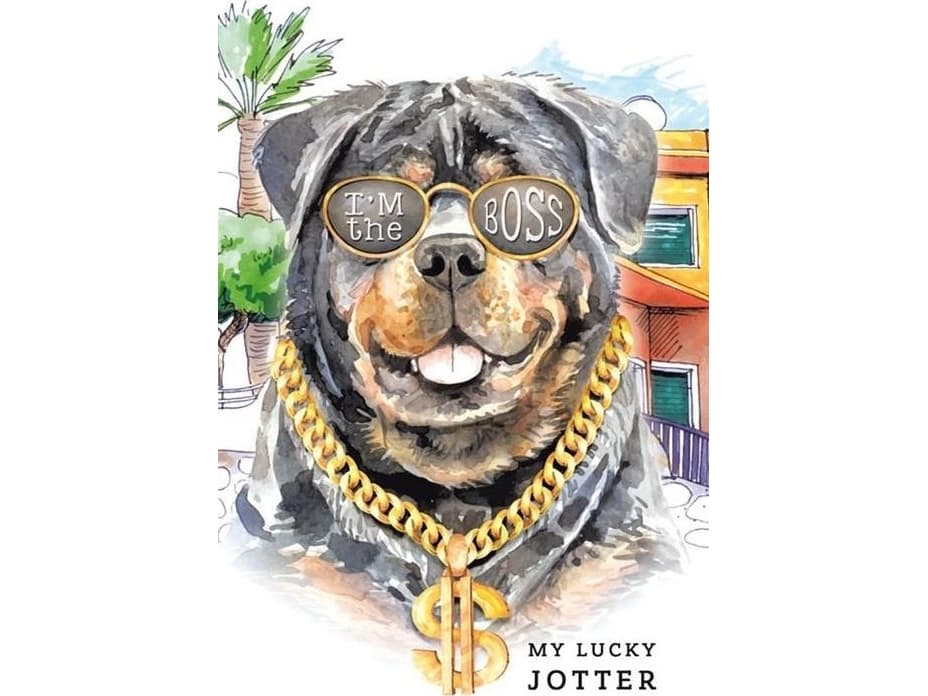 Fresh Decorative notebook 105x165/64K, grille TW Rottweiler