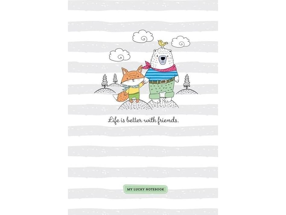 Fresh Decorative notebook 143x210/80K checkered Friends