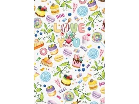Fresh Decorative notebook 143x210/96K checkered Sweet