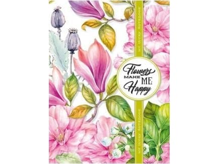 Fresh Decorative Notebook 165x238/80K Grid Magnolias
