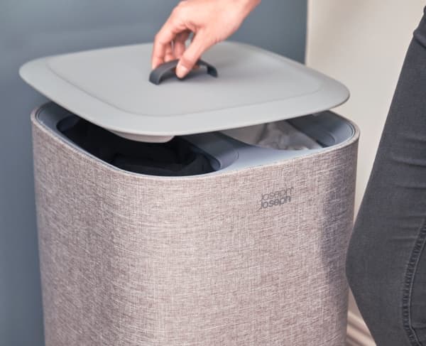 Joseph Joseph 50001, 60 l, Rektangulær, Bomull, Polyester, Grå, Grå, Håndvask/maskinvask