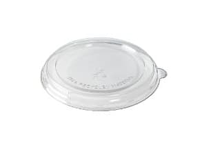 Plastlåg rund Ø194x20 mm RPET Klar til Bagasse skål 1200 ml,4 pk x 40 stk/krt