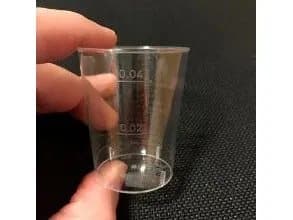 Plastglas 2 cl /4 cl H52 mm PS Clear,40 ps x 50 st/krt