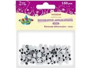 Titanum Decorative ornament Eyes 7mm 150pcs. (242710)
