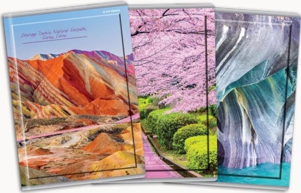 TOP-2000 Notebook A4/60K, checkered Globe (5 pcs)