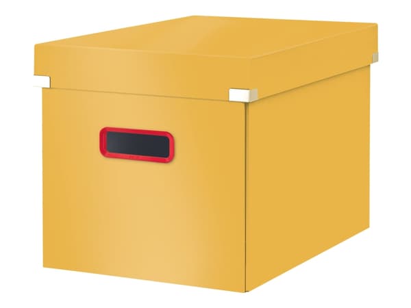 Arkivboks Click &amp; Store Cosy Cube L gul