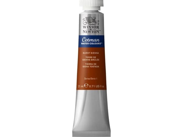 Cotman watercolour 21ml Burnt Sienna 074