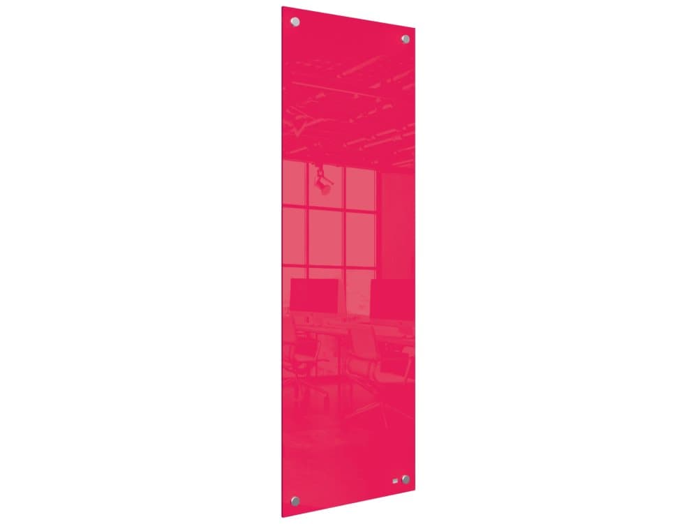 Whiteboard Panel Home glas 30x90cm röd