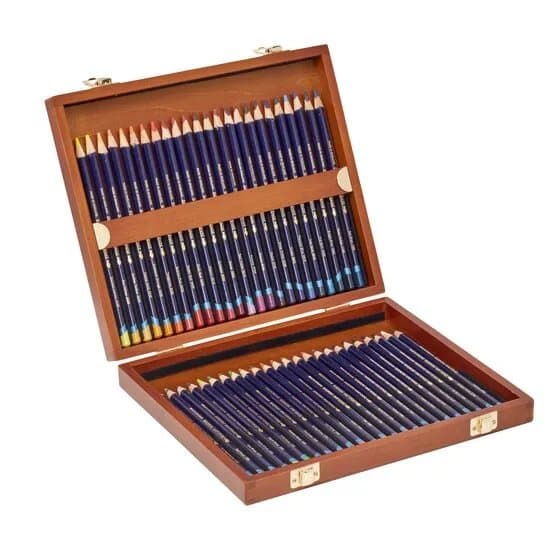 Derwent Pencil Inktense Wooden Box 48pcs