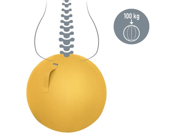 Ergonomisk balancebold Leitz Cosy gul