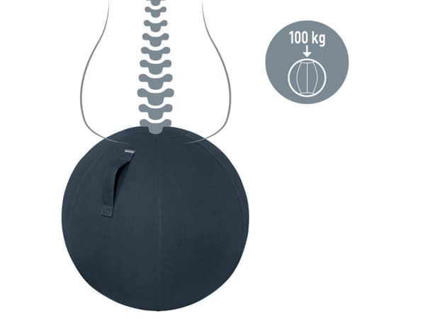 Ergonomisk balancebold Leitz Cosy grå