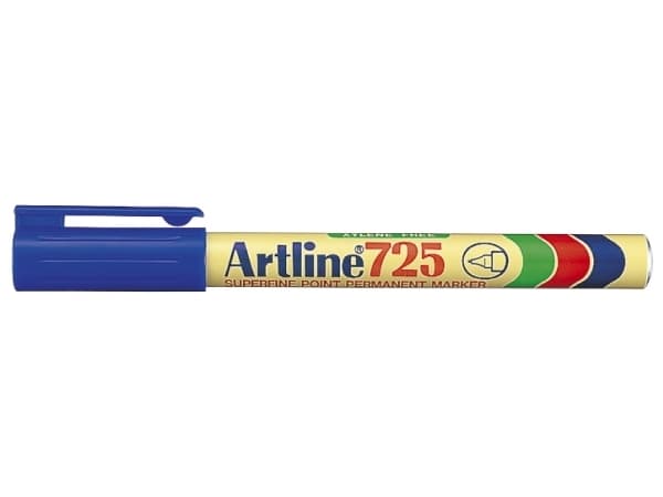 Marker Artline EK725 blå permanent 0,4mm - (12 stk.)