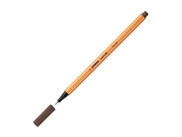 STABILO point 88, Brun, Brun, Orange, Hexagonal, Umber, Metall, 0,4 mm