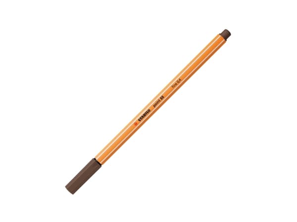 STABILO point 88, Brun, Brun, Orange, Hexagonal, Umber, Metall, 0,4 mm