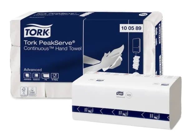 Håndklædeark Tork H5 PeakServe® Continuous™ - (12 pakker x 270 stk.)