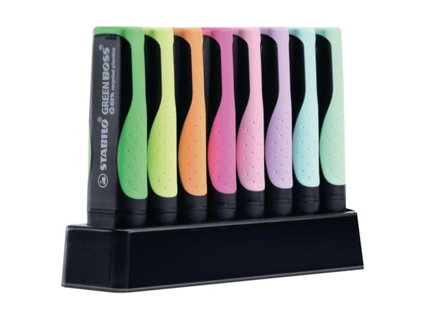Highlighter, Stabilo Green Boss, ass. farver