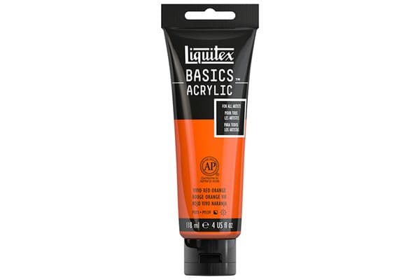 Basics 118ml Vivid Red Orange 620