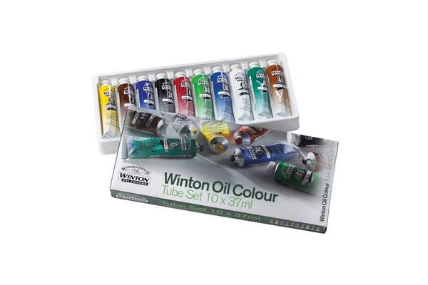 Winton oil colour set 10x37ml tubes