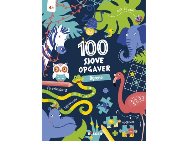 100 sjove opgaver: Dyrene (fra 4 år)