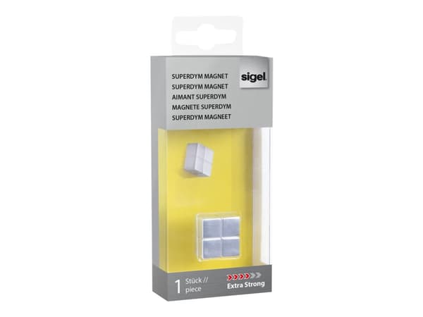 Magneetti Sigel SuperDym C10, erittäin vahva, hopea